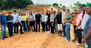 VISITA DO MINISTRO DO TURISMO CELSO SABINO NA OBRA DA FUTURA LAGOA DE ABEL FIGUEIREDO-PA